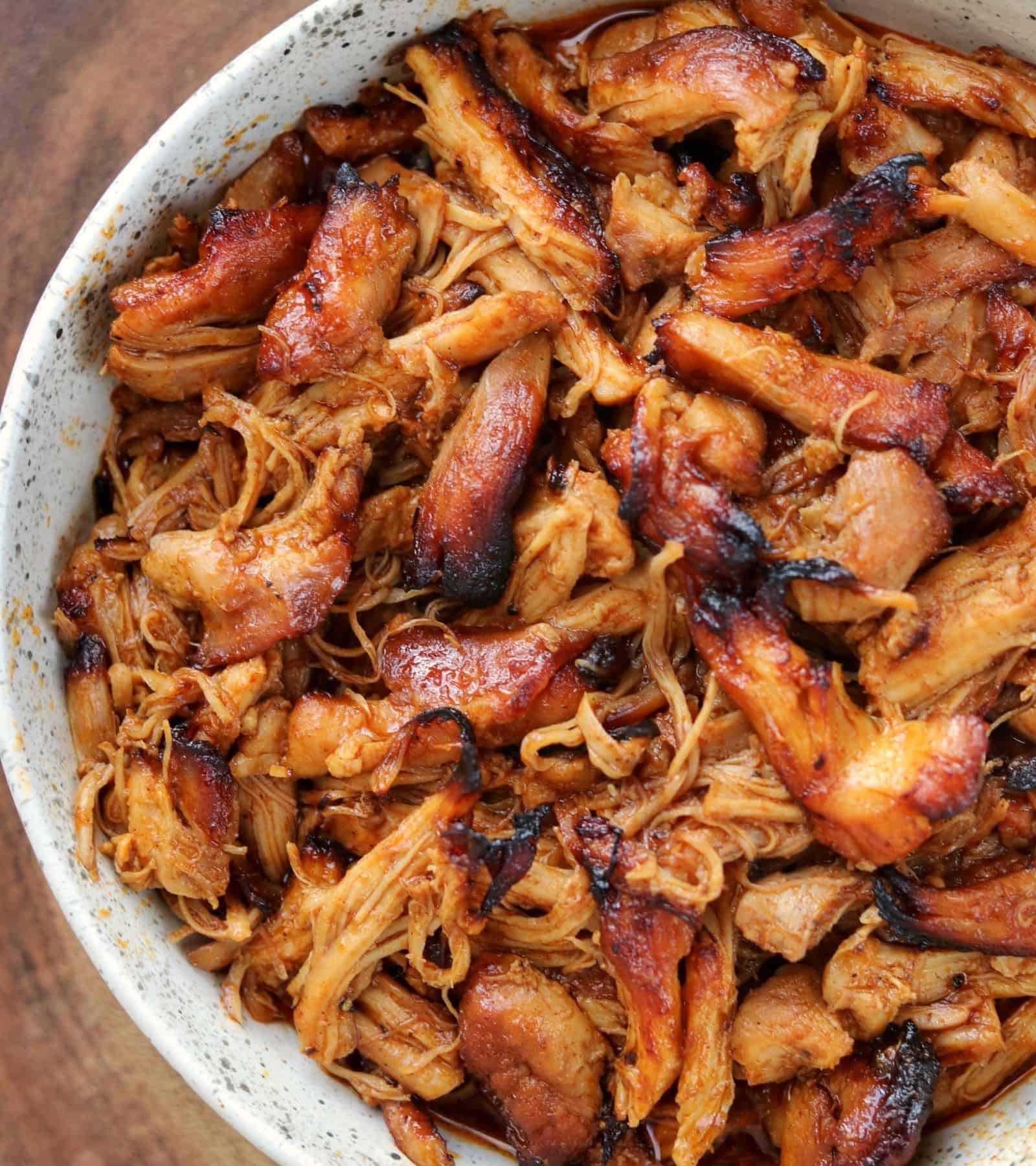 Pulled Instant Pot BBQ Chicken