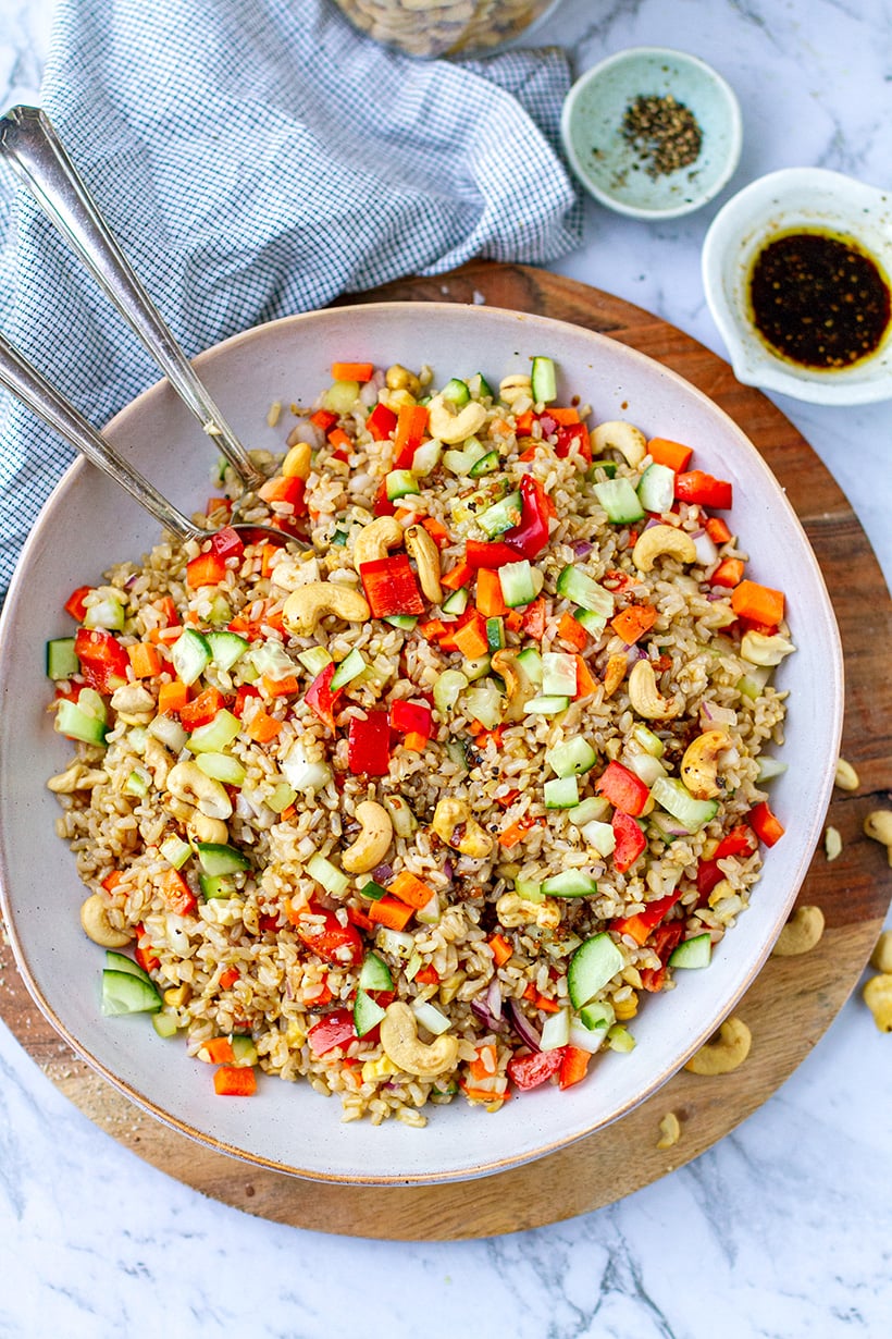 Brown Rice Salad For Warmer Weather