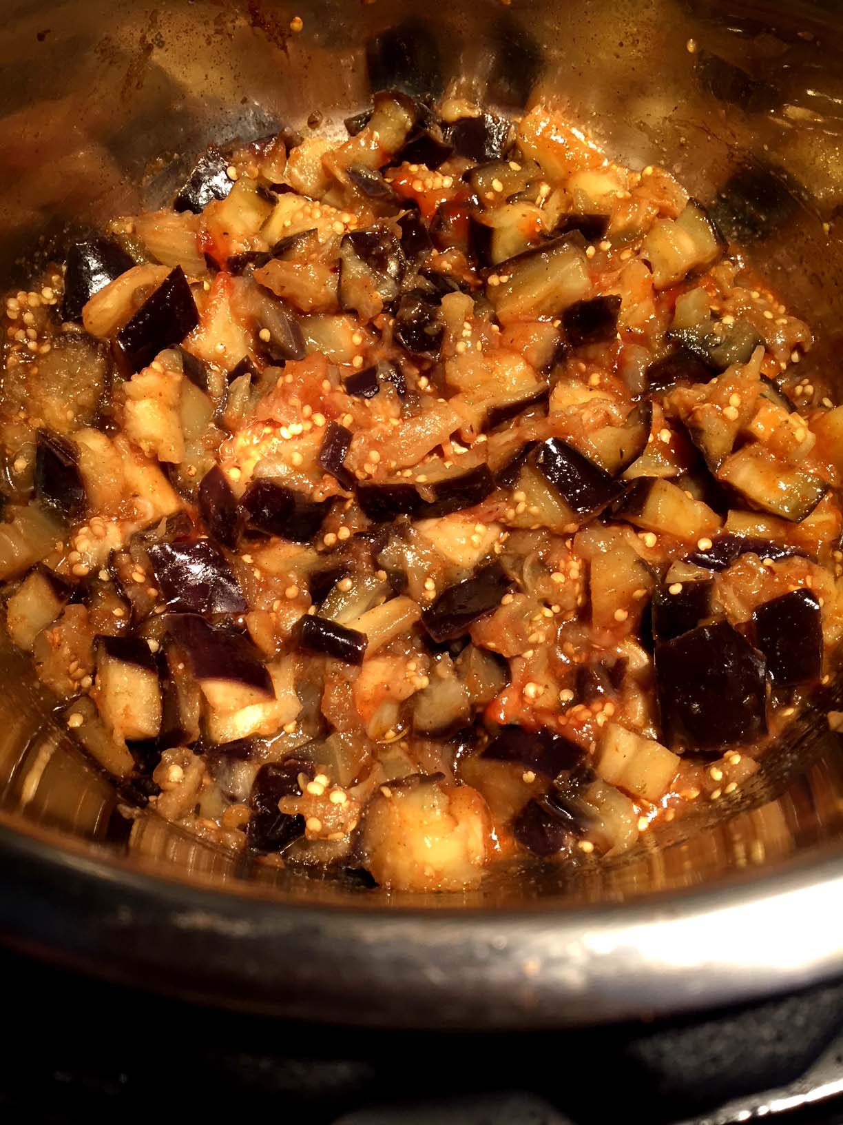 Spicy Garlic Eggplant