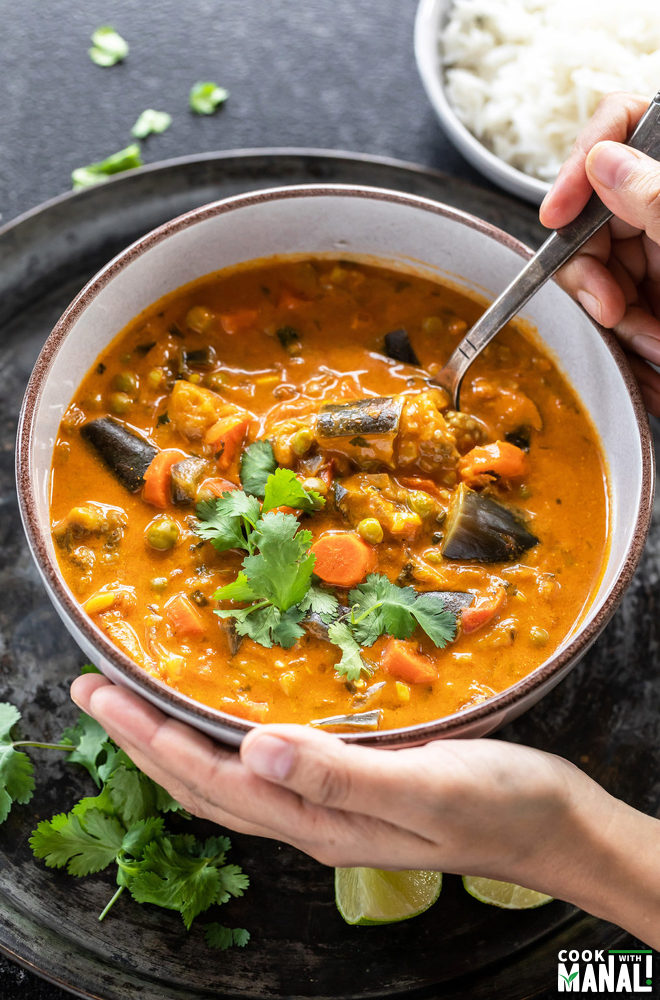 Eggplant Carrot Curry