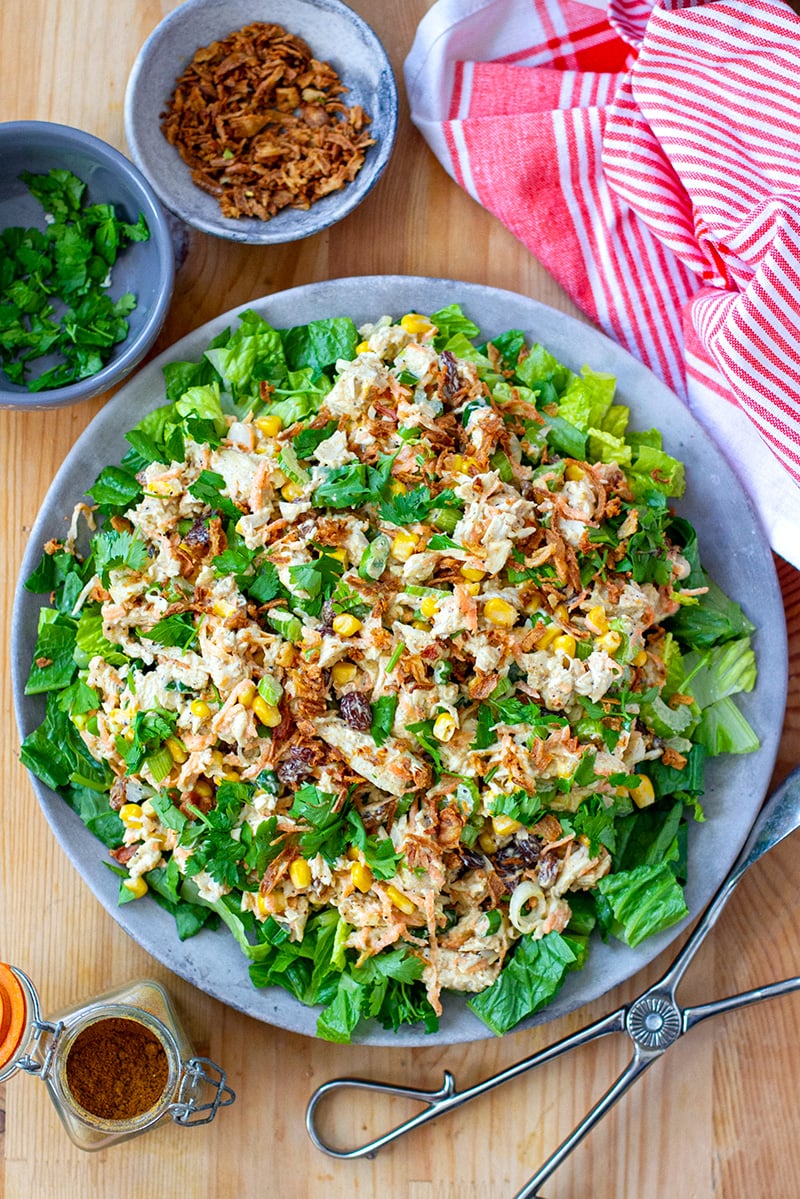 Curry Mayo Chicken Salad With Instant Pot