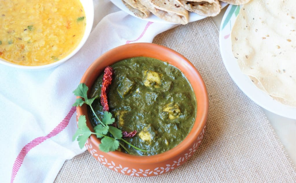 Palak Paneer (Spinach & Cottage Cheese) 