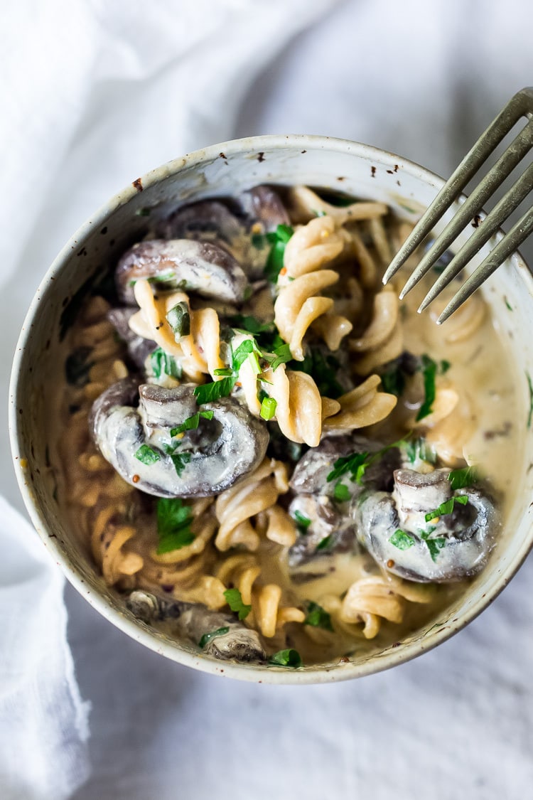 Instant Pot Mushroom Stroganoff