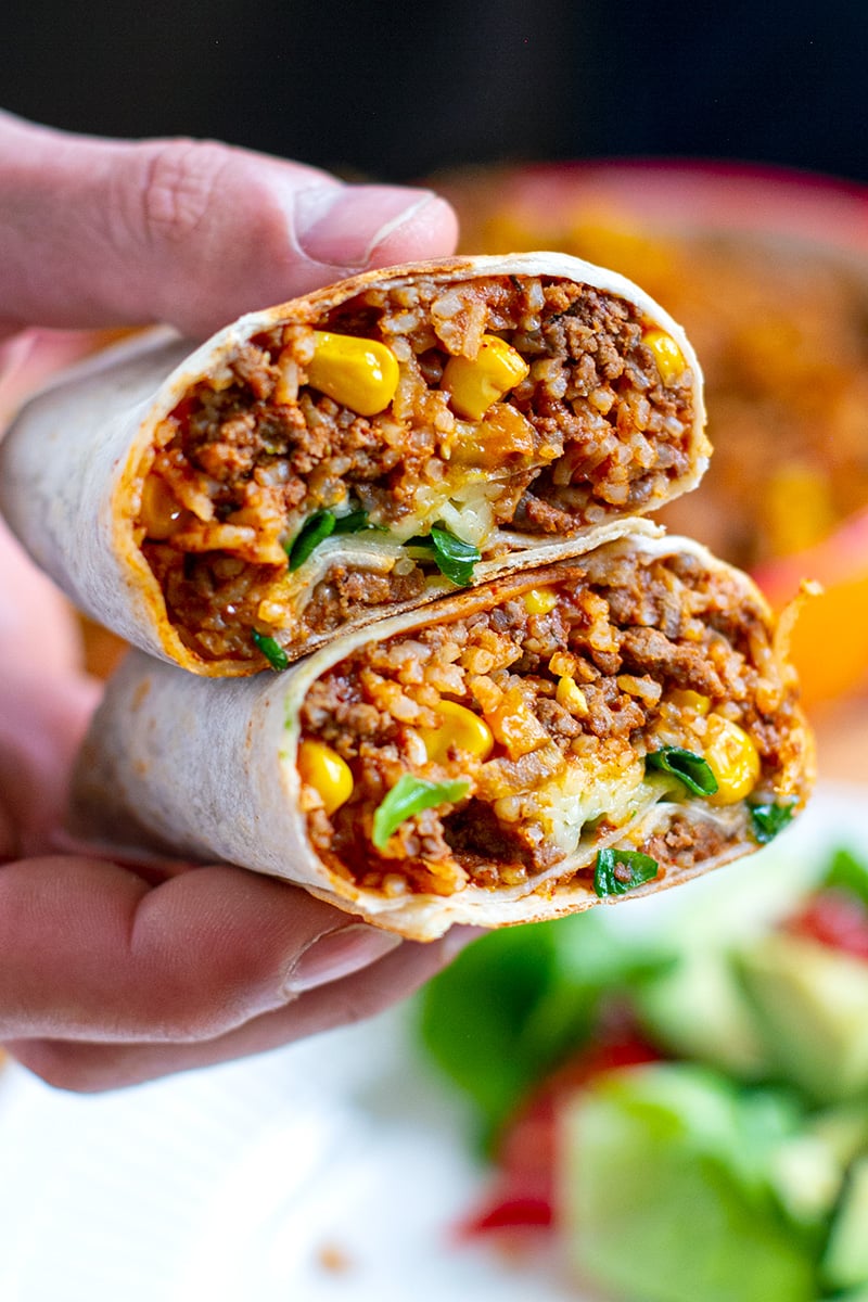 Instant Pot Burritos With Rice & Beef