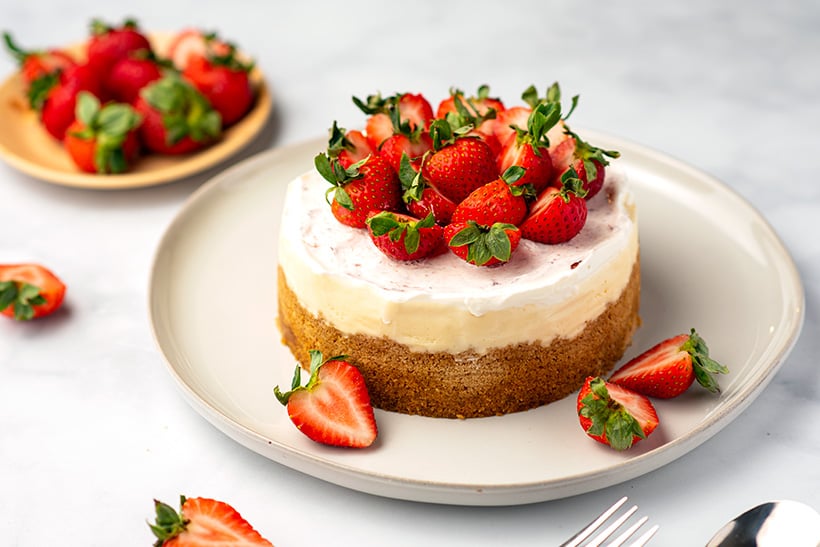 Strawberry Vanilla Cheesecake