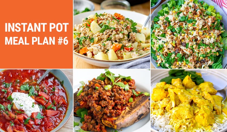 Healthy Instant Pot Meal Plan For The Week