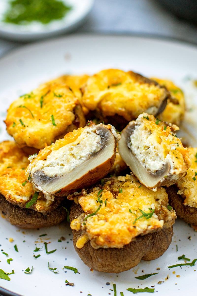 air fryer stuffed mushrooms