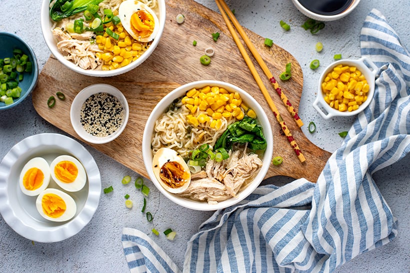 Make Ramen Noodle Bowls