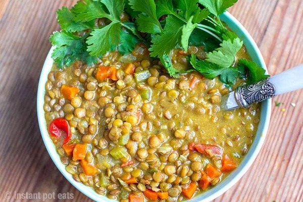 Coconut Curried Lentils (Vegan & Gluten-free)