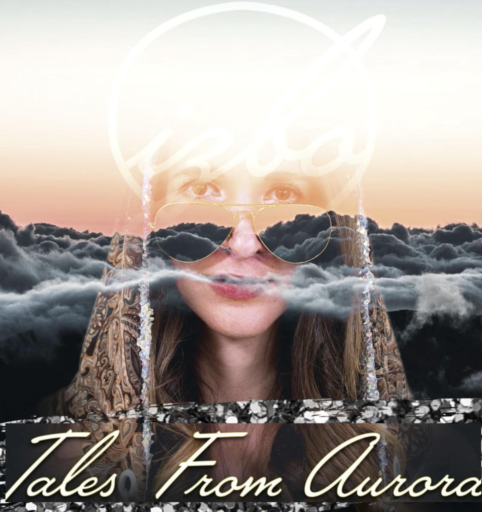 Unsigned singer and bass house DJ, IZBO. Cover of her debut EP, 'Tales from Aurora'