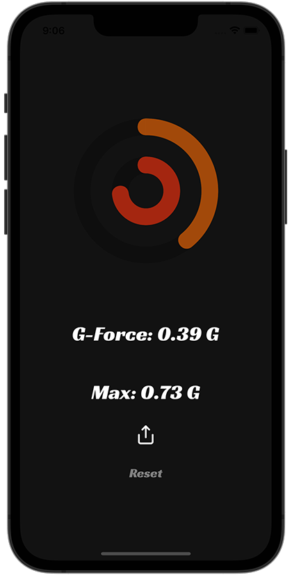 Top G-Force App Screenshot