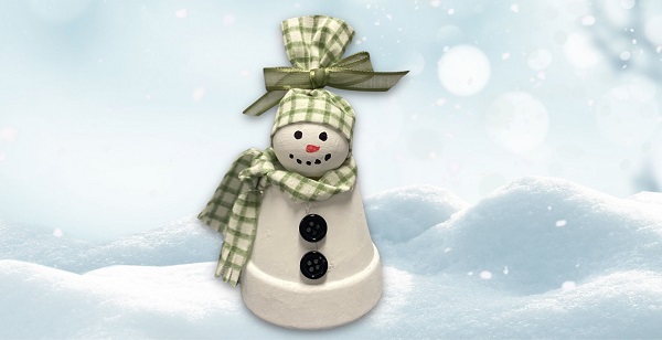 Take & Make: Mini Clay Pot Snowman
