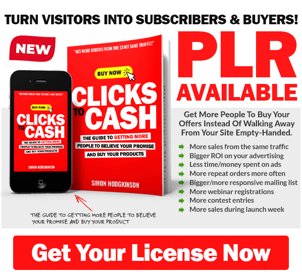 Clicks To Cash - Get Your License Now
