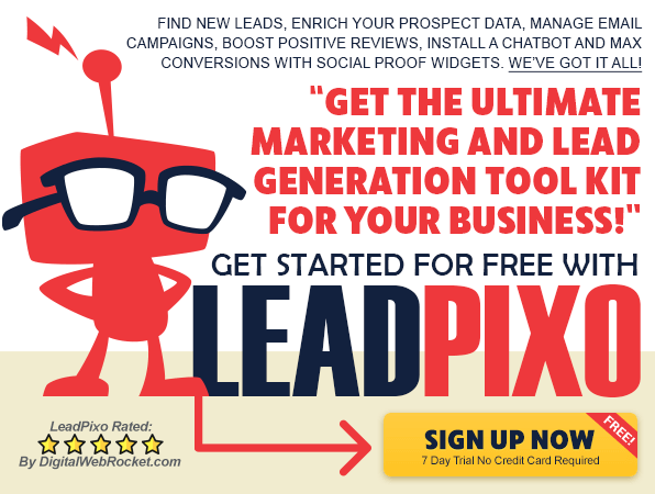 Half Price For Life!  - Click Here To Try LeadPixo For FREE