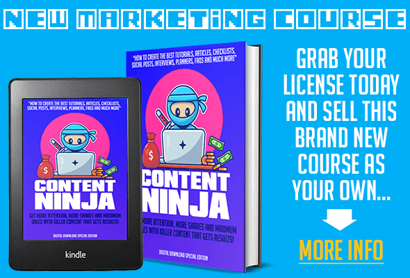 Content Ninja Course - Click Here For License Details