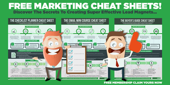 Click Here To Claim Your Free Marketing Cheat Sheets