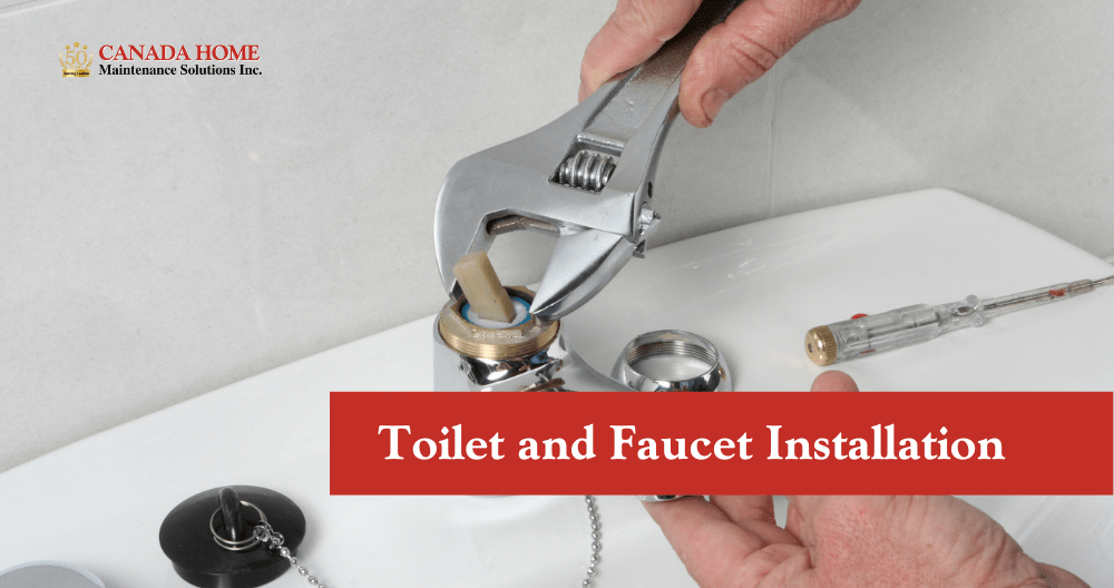 New Toilet and Faucet Installation